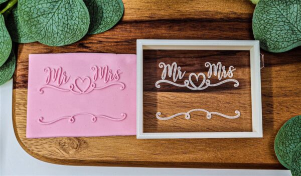 Mr & Mrs Cookie Embosser + Cutter