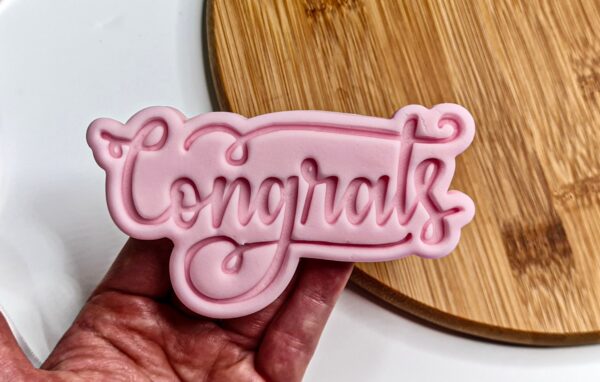 Congrats Cookie Cutter + Stamp