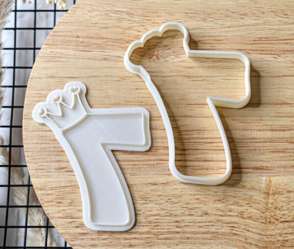 Number 0-9 Cookie Cutter + Stamp, 10 cm height - Image 7