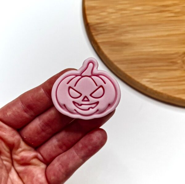 Mini Pumpkin Cookie Cutter + Stamp 37 x 40 mm
