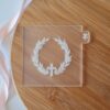 Cross With Wreath Fondant Reverse Embosser. - Image 2