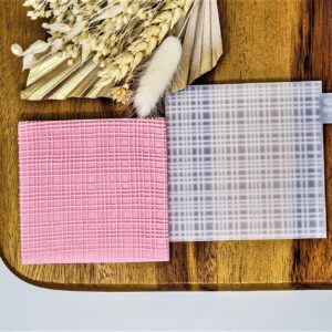 Linen texture embosser