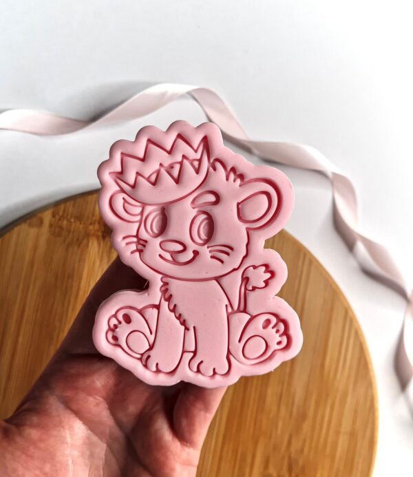 Cute Lion Cookie Cutter + Stamp