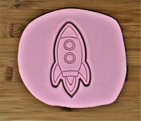 Rocket Cookie Cutter + Stamp - Image 3