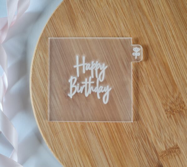 Happy Birthday Fondant Cookie Embosser - Image 2