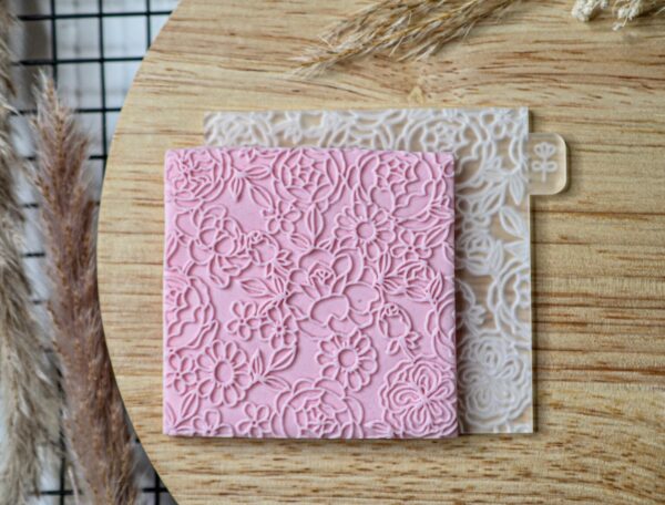 Floral Pattern Cookie Embosser