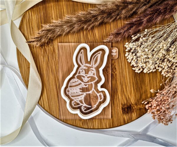 Easter Bunny Cookie Cutter + Embosser - Image 2