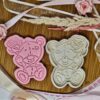 Valentines Teddy Bear cookie Cutter  + Stamp