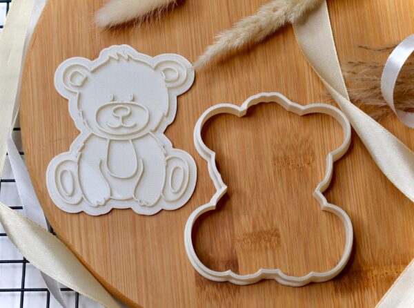 Teddy Bear Cookie Cutter + Stamp - Image 2
