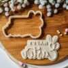 Happy Easter Cookie Cutter + Stamp - Image 2