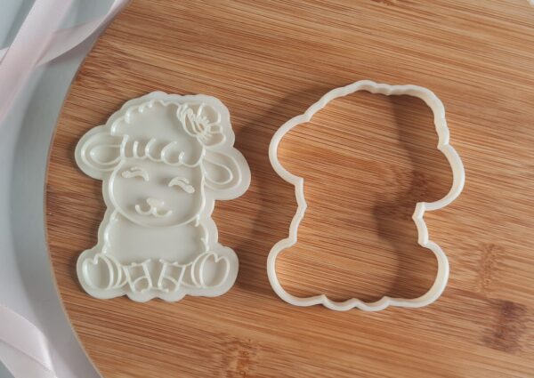Sheep Cookie Cutter + Stamp - Image 2