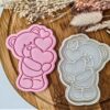 Valentines Teddy Bear Cookie Cutter + Stamp