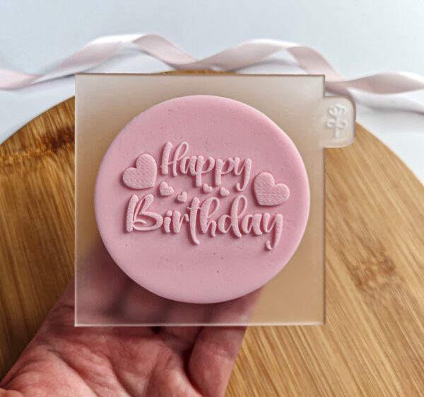 Happy Birthday Cookie Embosser