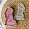 Pregnant Woman Cookie Cutter + Stamp
