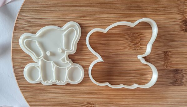 Elephant Cookie Cutter + Stamp - Image 2