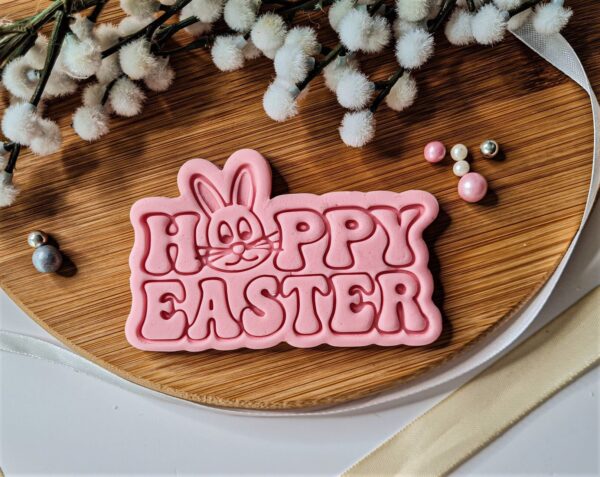 Happy Easter Cookie Cutter + Stamp