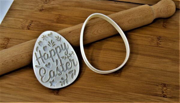 Happy Easter Cookie Cutter + Stamp - Image 2