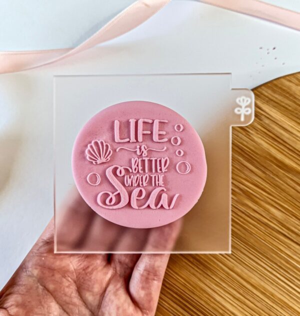 Life I Better Under The Sea Fondant Reverse Embosser.