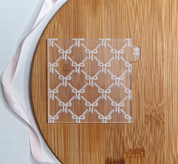 Bows, Ribbons Pattern Fondant Reverse Embosser - Image 2