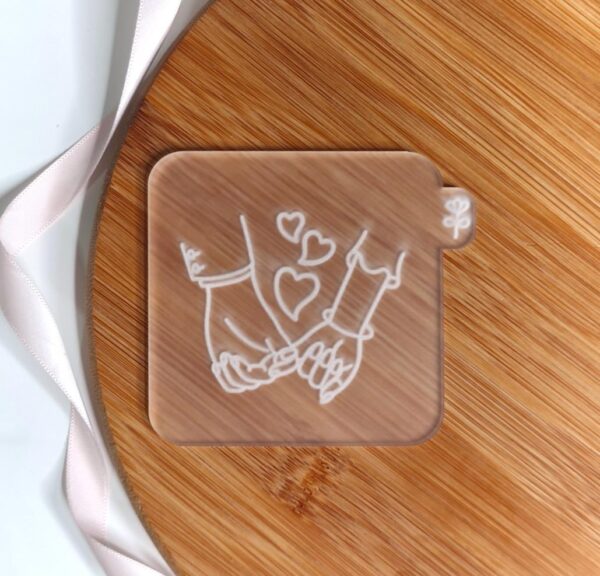 Holding Hands Fondant Reverse Embosser - Image 2