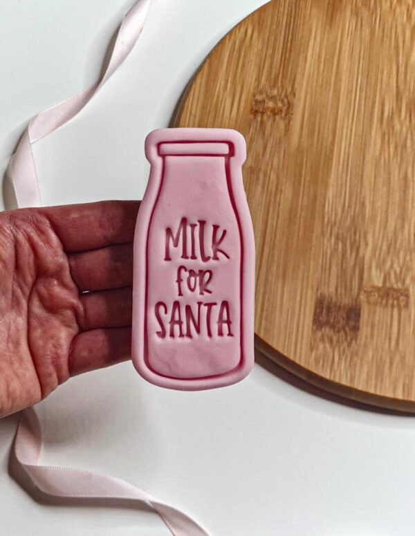 Milk For Santa Cookie Cutter + Stamp