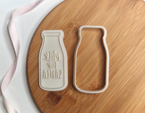 Milk For Santa Cookie Cutter + Stamp - Image 2