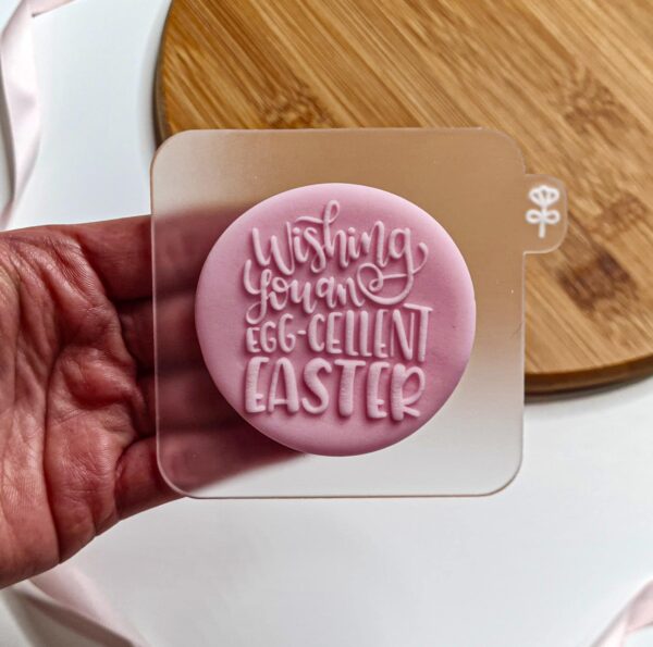 Wishing You An Egg-cellent Easter Fondant Reverse Embosser