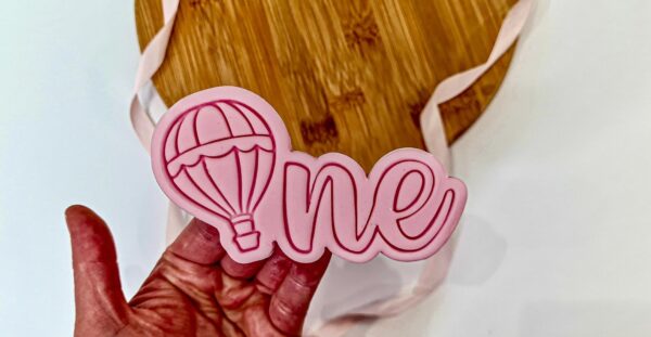 Hot Air Balloon One Cookie Cutter + Stamp