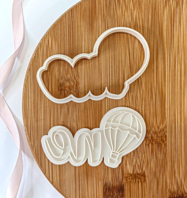 Hot Air Balloon One Cookie Cutter + Stamp - Image 2