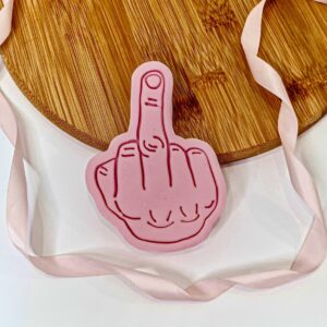 Middle Finger Cookie Cutter + Stamp