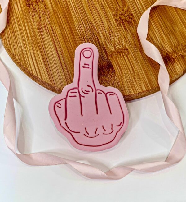 Middle Finger Cookie Cutter + Stamp