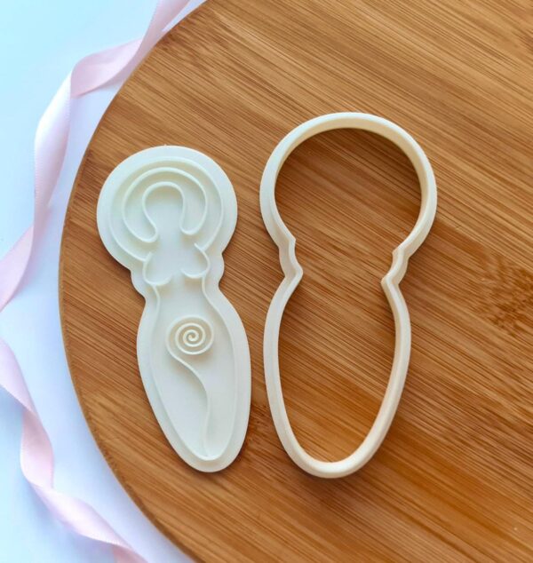 Spiral Goddess Cookie Cutter + Stamp - Image 2