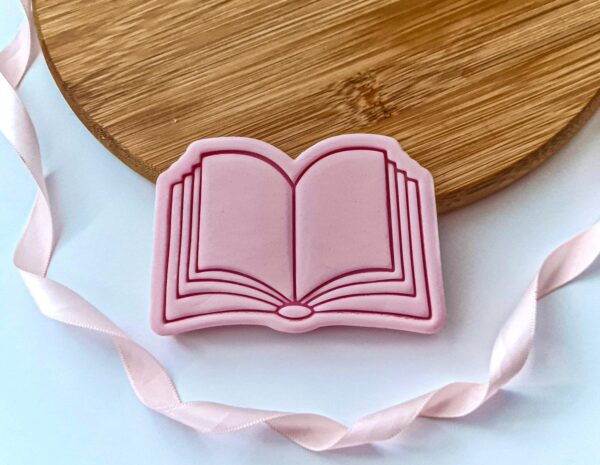 Open Book Cookie Cutter + Stamp