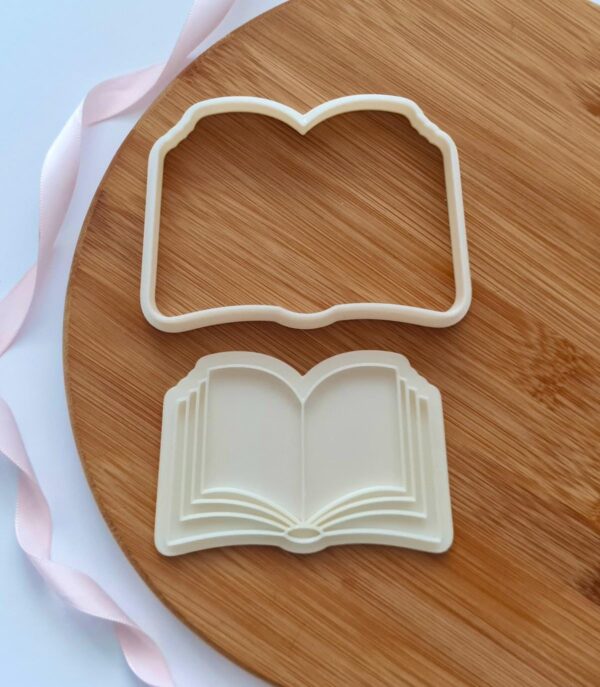 Open Book Cookie Cutter + Stamp - Image 2