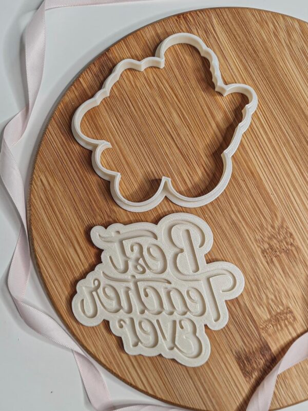 Best Teacher Ever Cookie Cutter + Stamp - Image 2