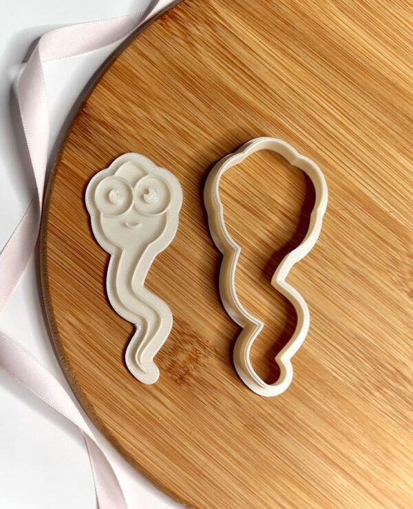 Sperm Cookie Cutter + Stamp - Image 2