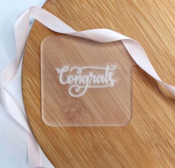 Congrats Fondant Reverse Embosser - Image 2