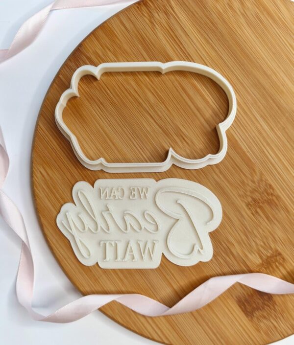 We Can Bearly  Wait Cookie Cutter + Stamp - Image 2