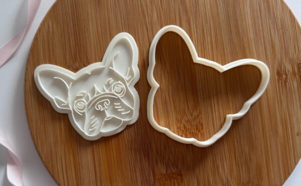 French Bulldog Cookie Cutter + Stamp - Image 2