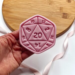 D20 Dice Cookie Cutter + Stamp