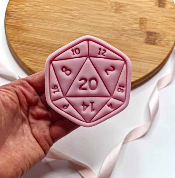 D20 Dice Cookie Cutter + Stamp