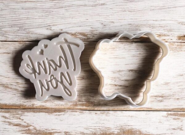 Thank You Cookie Cutter + Stamp - Image 2