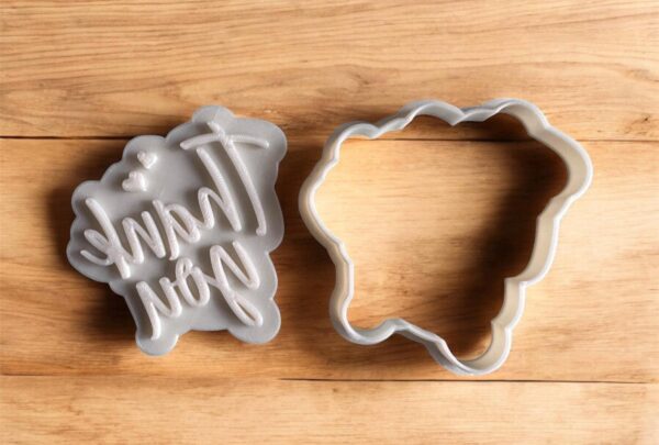 Thank You Cookie Cutter + Stamp - Image 2