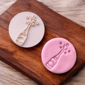 Champagne Bottle Cookie Stamp