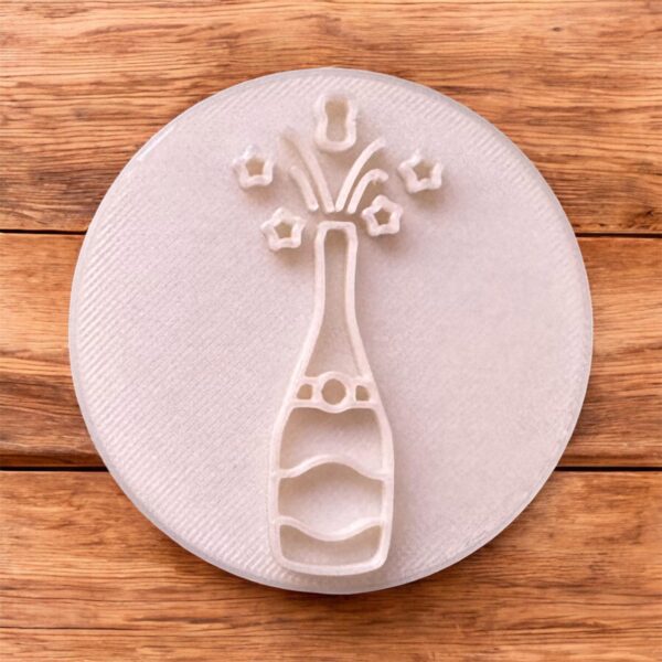 Champagne Bottle Cookie Stamp - Image 2