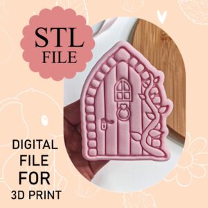 Digital STL File, Fairy Door Cookie Cutter And Stamp, 3D Printing, Instant Download