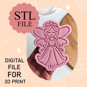 Digital STL File, Fairy Cookie Cutter And Stamp, 3D Printing, Instant Download