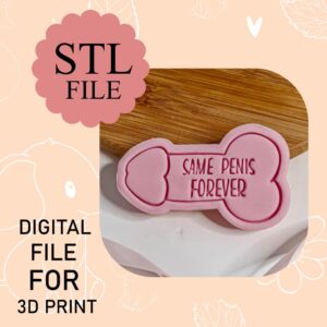 Digital STL File, Penis Cookie Cutter And Stamp, 3D Printing, Instant Download