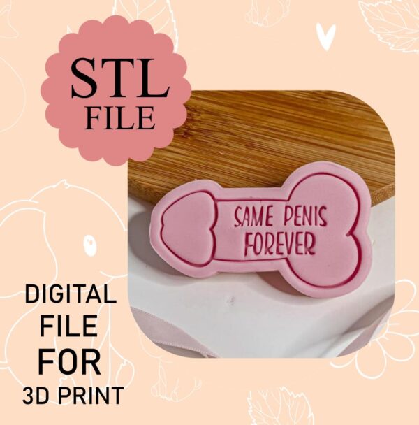 Digital STL File, Penis Cookie Cutter And Stamp, 3D Printing, Instant Download