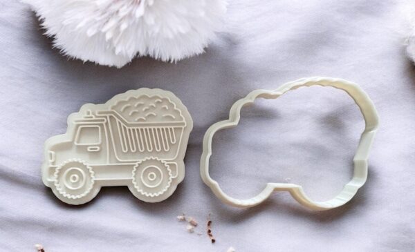 Dump Truck, Construction Cookie Cutter + Stamp - Image 2